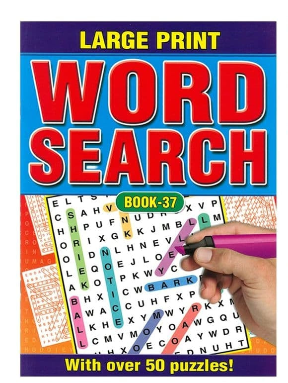 Large Print Wordsearch Book Puzzle Book - Anilas UK