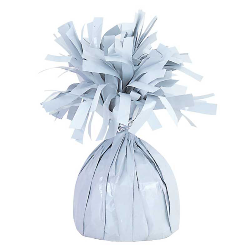 White Foil Balloon Weight for party balloon displays