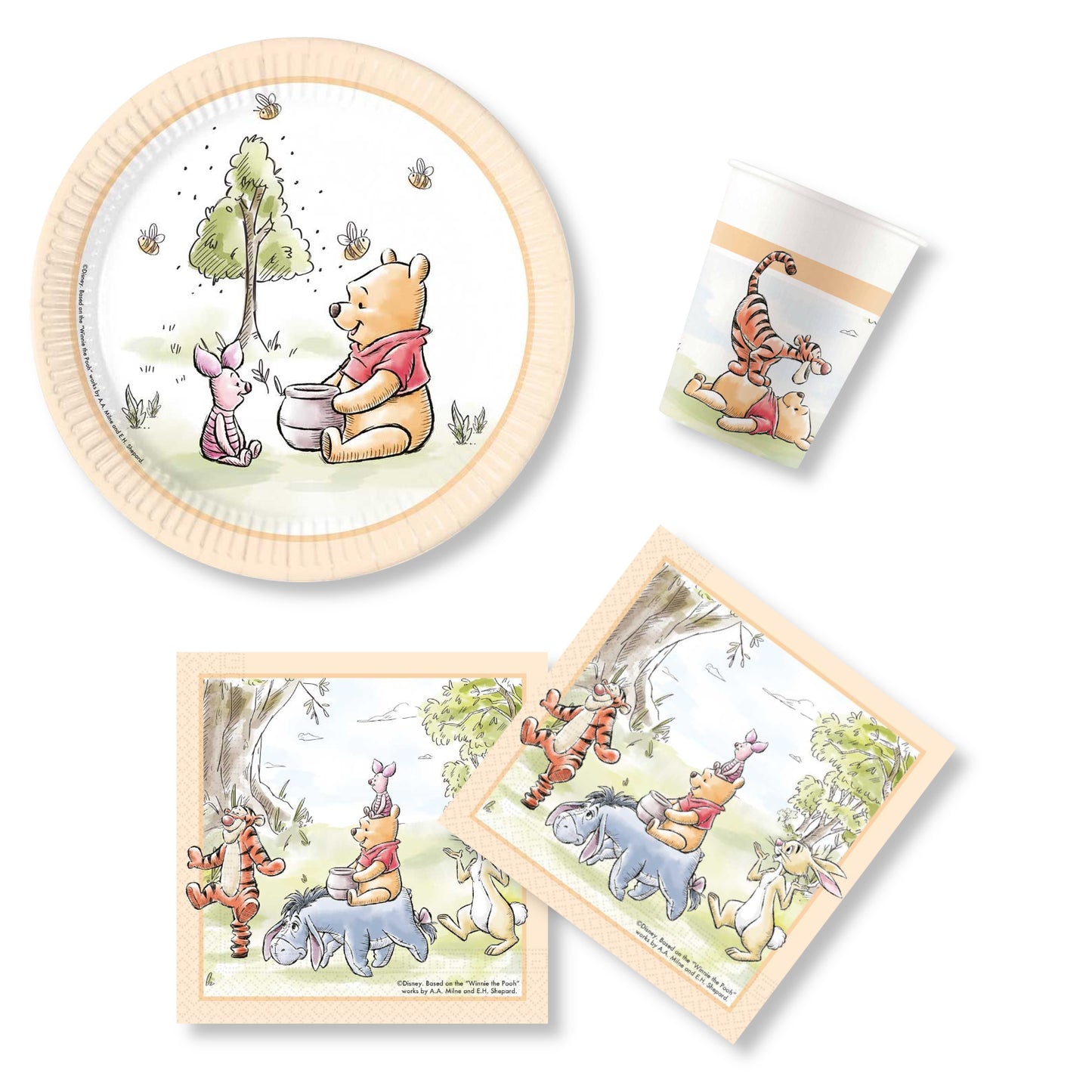 Anila's Winnie the Pooh Party Pack for 16 people