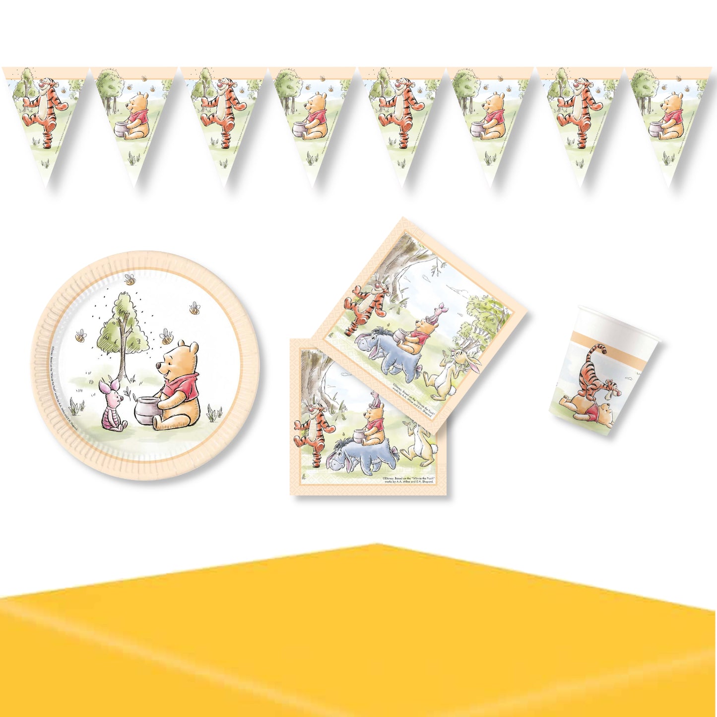 Anila's Winnie the PoohParty Pack for 8 people