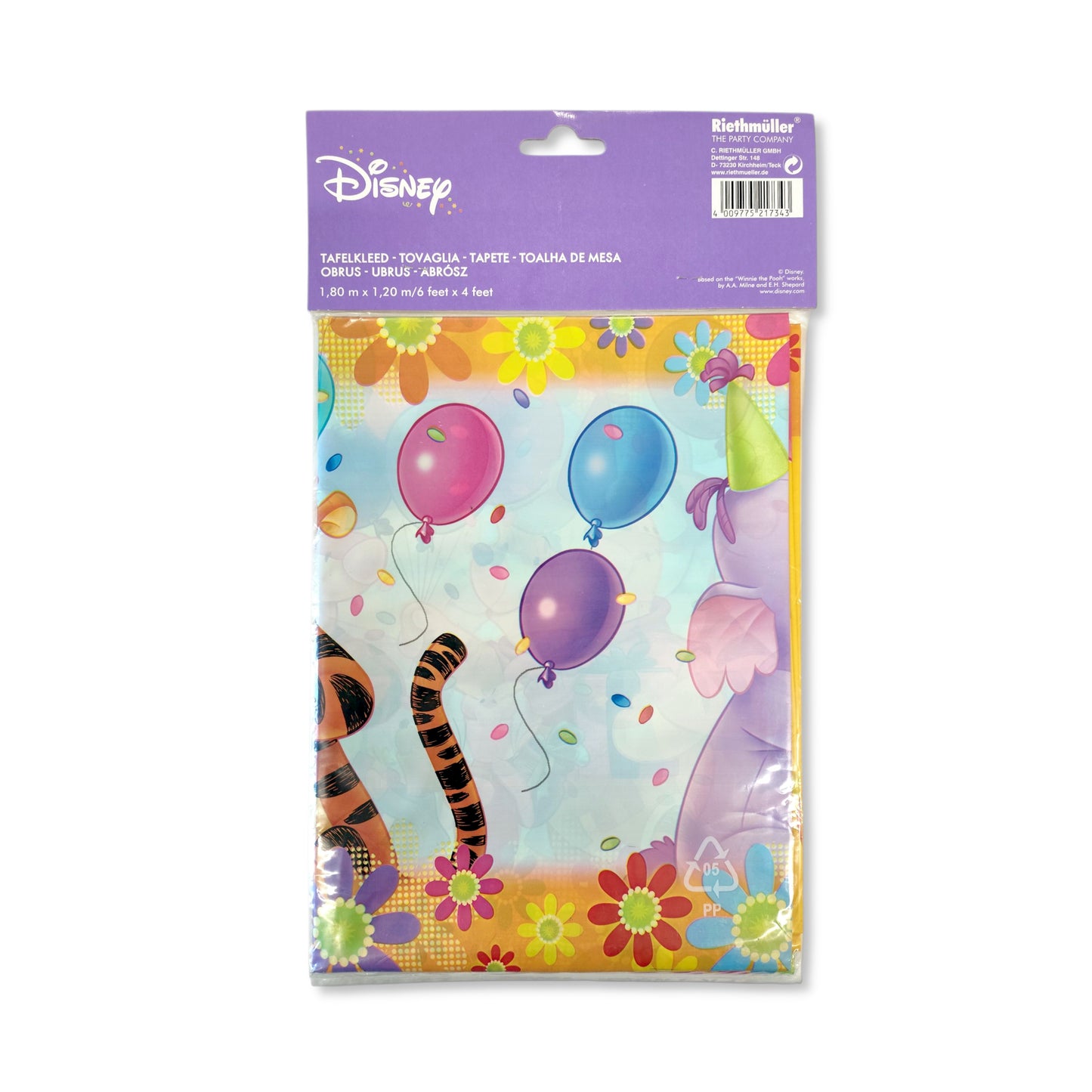 Winnie The Pooh Plastic Table Cover (1.8 x 1.2 m)
