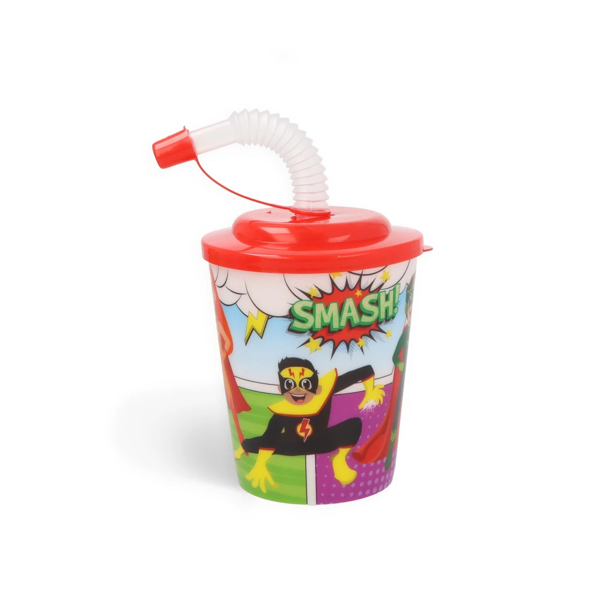 Superhero Drinking Cup Tumbler With Straw