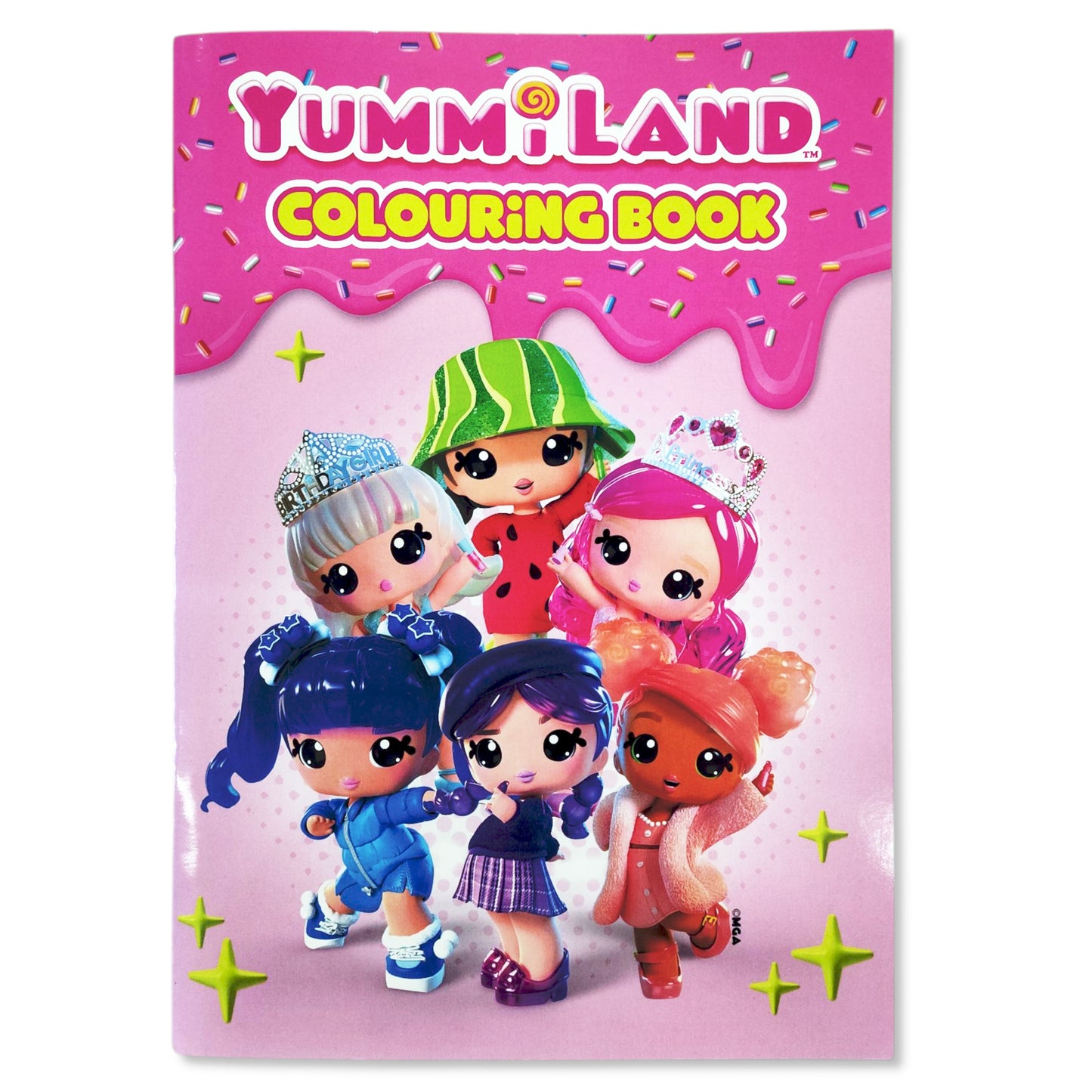 YummiLand Colouring Book colourful shiny cover for yummy scenes