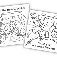 Let's Be Thankful Coloring Book