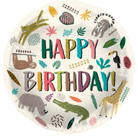 
              Zoo Party Foil Balloon, 45 cm, Multicolour for Kids’ Zoo-Themed Parties
            