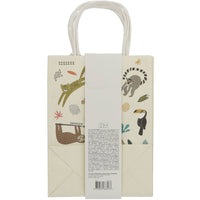 Angled View of Zoo Party 27 x 20 cm Bag with Safari Design