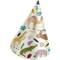 
              Zoo Party Paper Party Hats, 16.5 cm, 6 Multicolour Hats for Kids’ Events
            