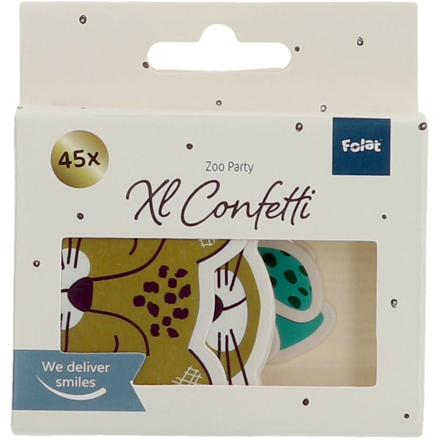 Zoo Party XL Table Confetti 45 Pieces for kids’ safari-themed parties
