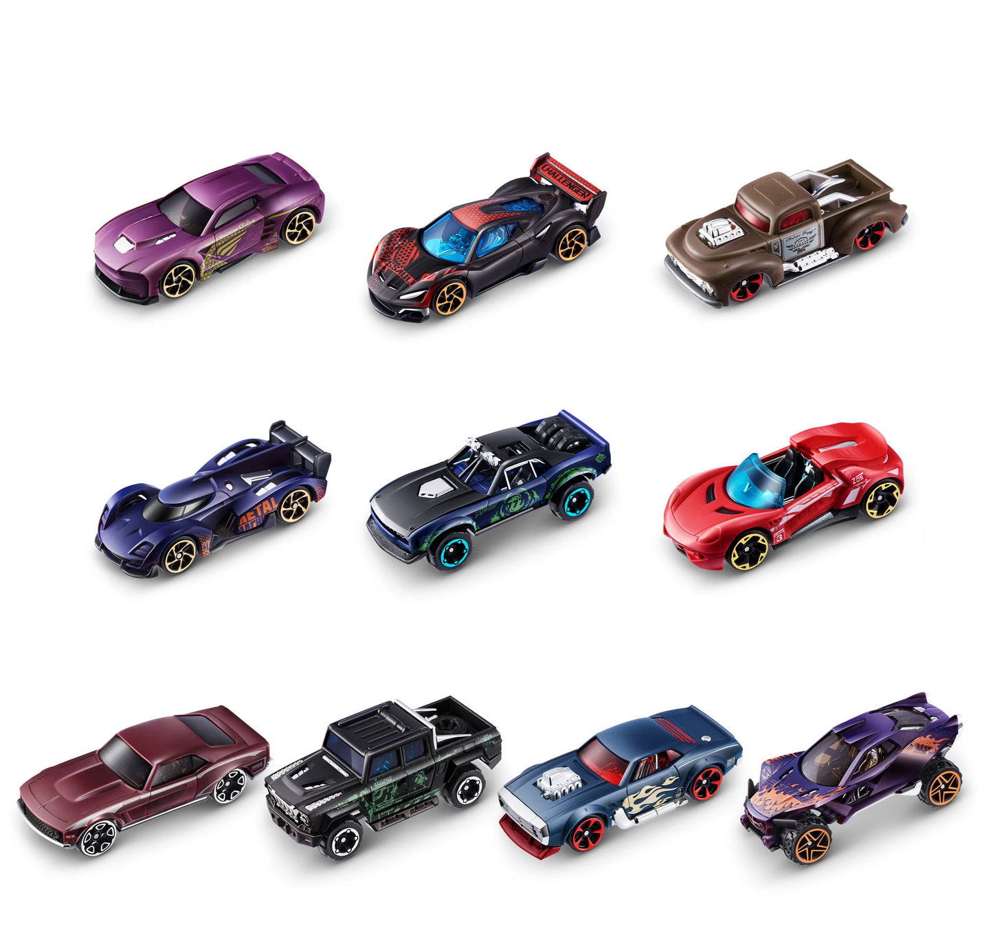 Zuru Metal Machines Metal Toy Cars, 7cm Series 2 Colour Change