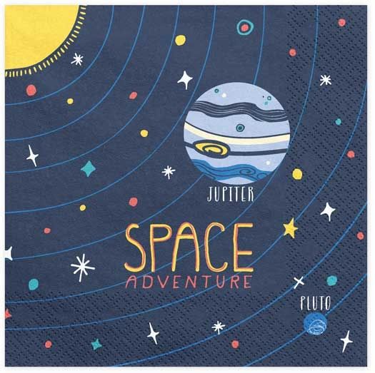 Space Adventures Napkins (Pack of 20) - Anilas UK