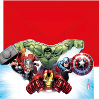 Marvel Avengers Party Invitations (Pack of 6) - Anilas UK