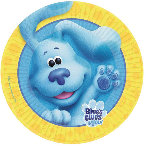 Blue's Clues Round Paper Plates - 23cm (Pack of 8) - Anilas UK