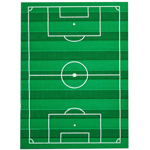 Football Pitch Paper Napkins (Pack of 16) - Anilas UK