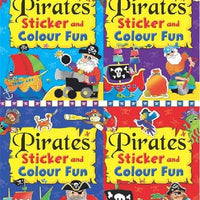 Pirate Sticker and Colouring Book - Anilas UK