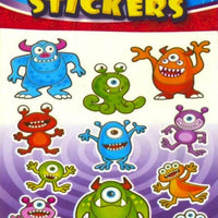 12 Monsters Sticker Sheets - Anilas UK