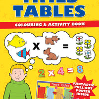 Fun to Learn Times Tables Colouring & Activity Book - Anilas UK