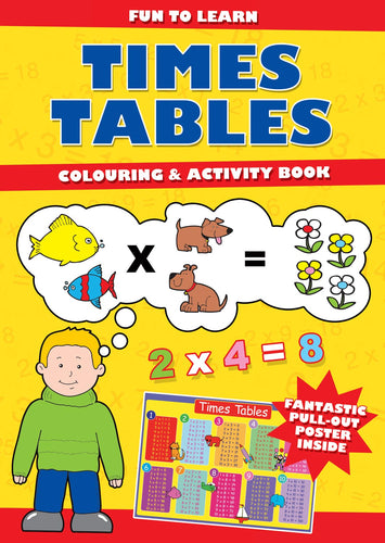 Fun to Learn Times Tables Colouring & Activity Book - Anilas UK