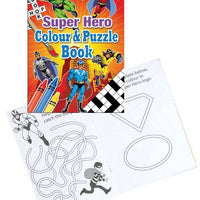 12 Mini Superhero Colour & Puzzle Books - Anilas UK