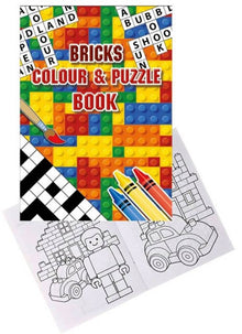 12 Mini Bricks Colour & Puzzle Books - Anilas UK