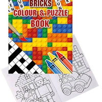 12 Mini Bricks Colour & Puzzle Books - Anilas UK