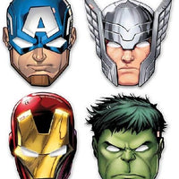 Marvel Avengers Card Masks (Pack of 6) - Anilas UK