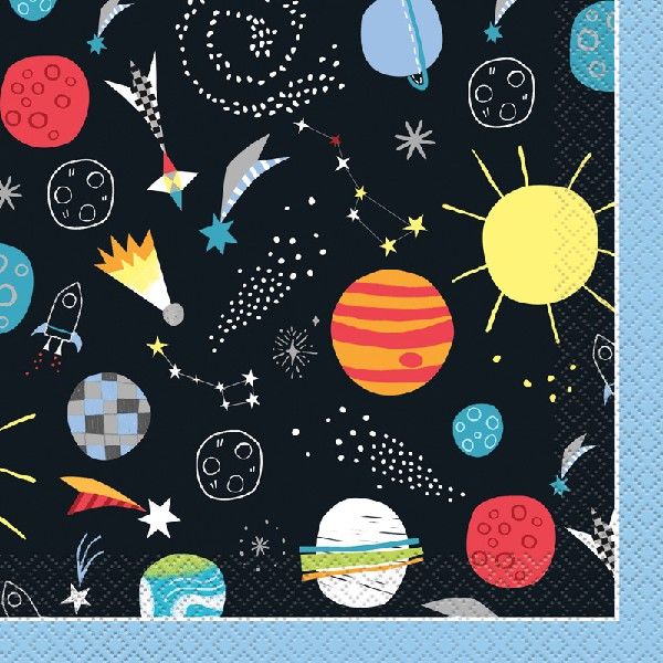 Outer Space Napkins (Pack of 16) - Anilas UK