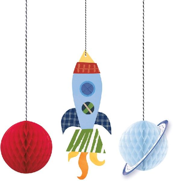 Outer Space Hanging Decorations - Anilas UK