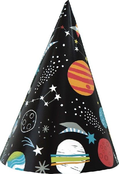 Outer Space Party Hat ( Pack of 8) - Anilas UK