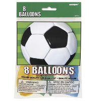 Assorted Colours Football Theme Balloons (Pack of 8) - Anilas UK