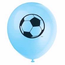 Assorted Colours Football Theme Balloons (Pack of 8) - Anilas UK