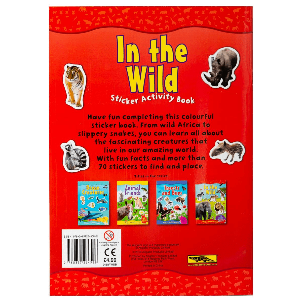 In The Wild Sticker Activity Book - Anilas UK