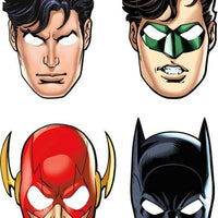 Justice League Card Masks (Pack of 8) - Anilas UK