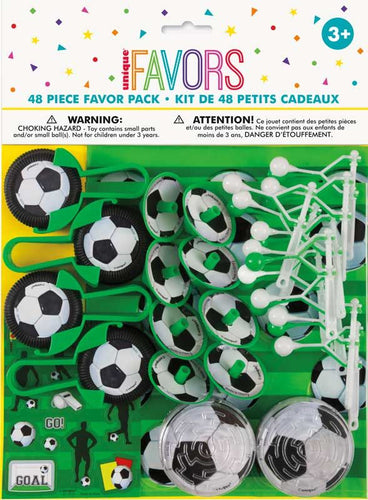 3D Football Party Bag Fillers / Favours (Pack of 48) - Anilas UK