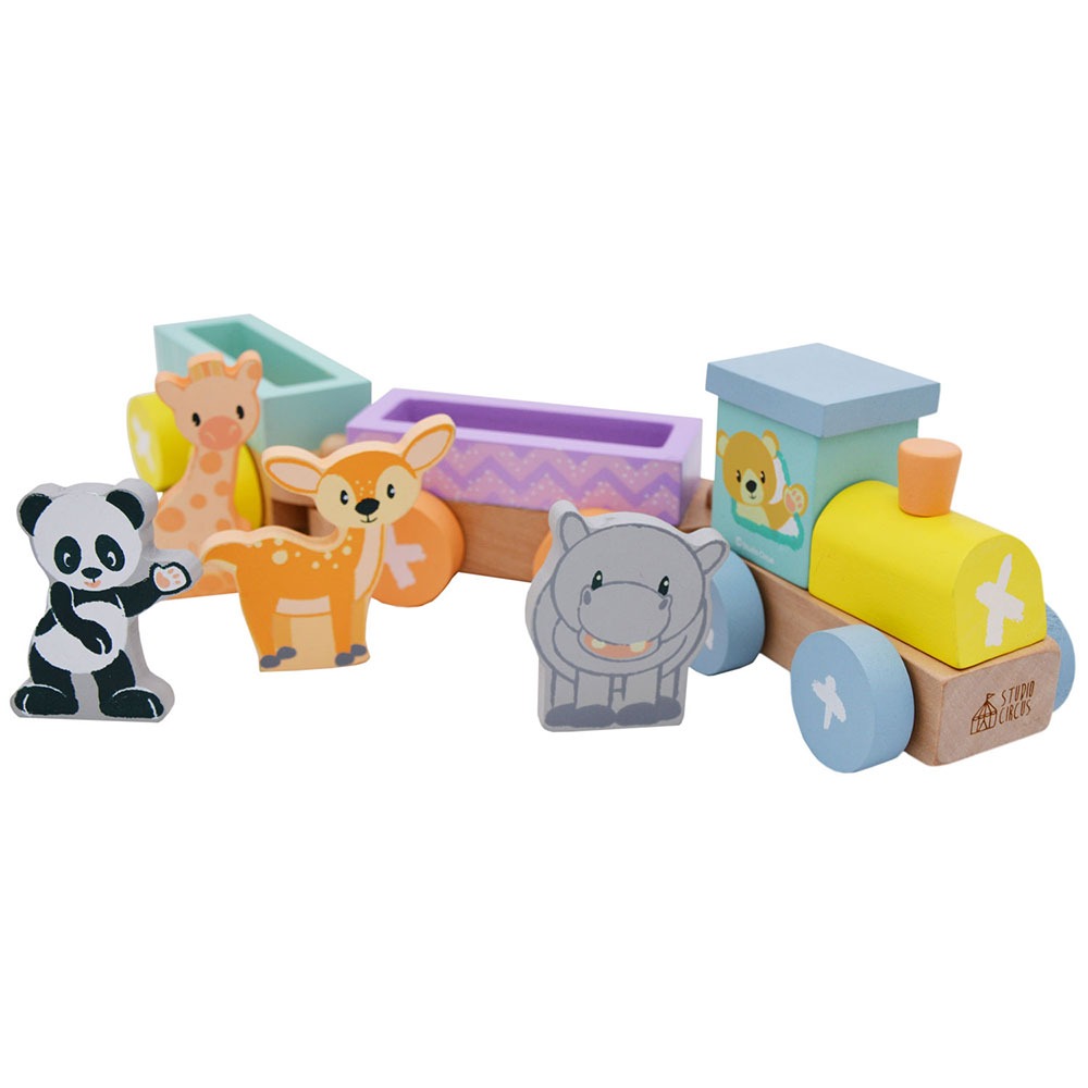 Train Set with Animals (Studio Circus) - Anilas UK