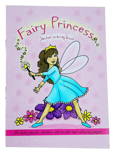 12 Mini Fairy Princess Sticker Activity Books - Anilas UK
