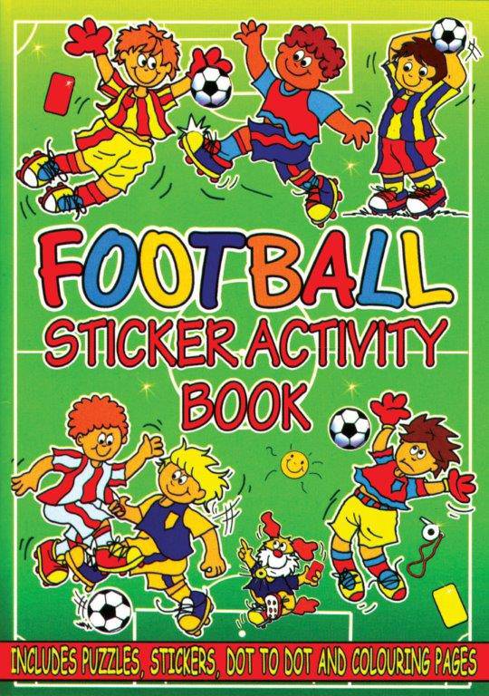 12 Mini Football Sticker Activity Books - Anilas UK