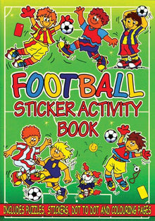 12 Mini Football Sticker Activity Books - Anilas UK