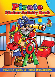 12 Mini Pirate Sticker Activity Books - Anilas UK