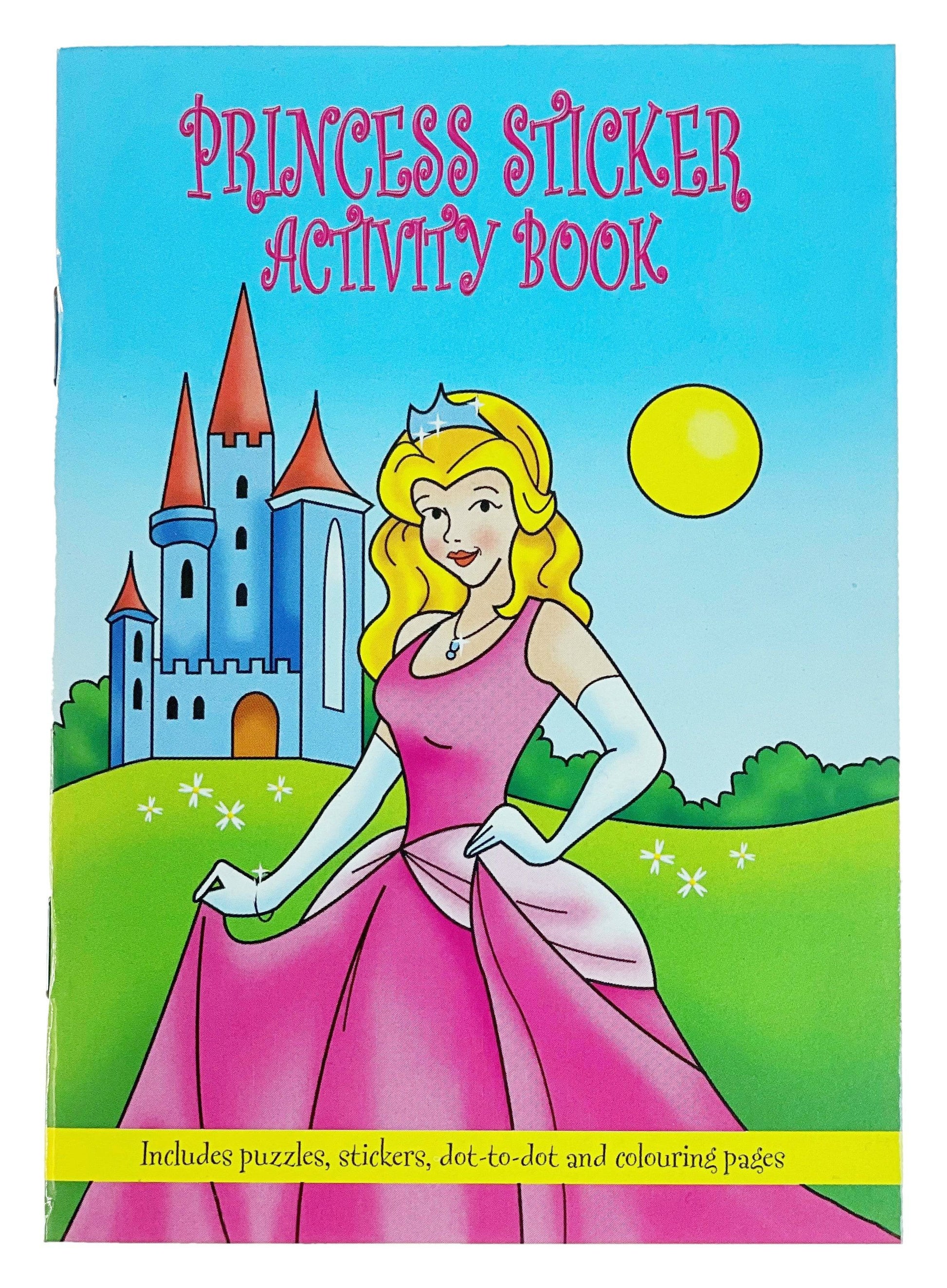 12 Mini Princess Sticker Activity Books - Anilas UK