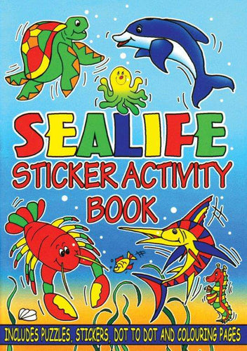 12 Mini Sea Life Sticker Activity Books - Anilas UK