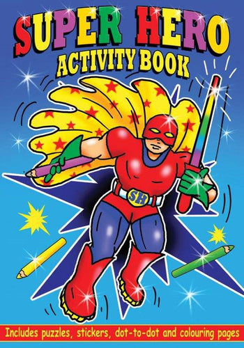 12 Mini Superhero Sticker Activity Books - Anilas UK