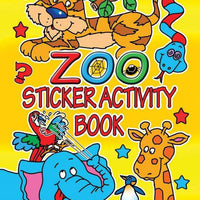12 Mini Zoo Sticker Activity Books - Anilas UK