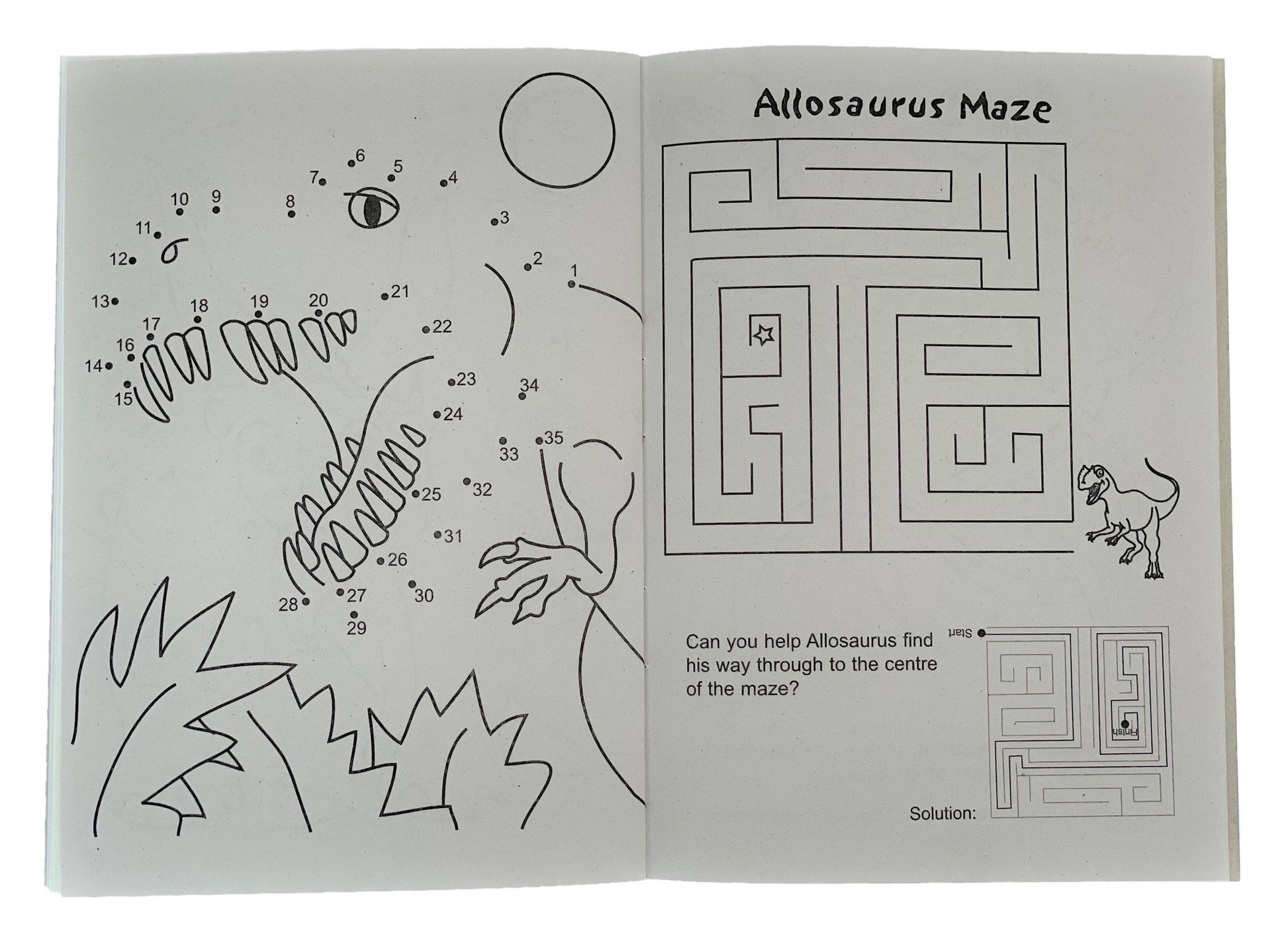 12 Mini Dinosaur Sticker Activity Books - Anilas UK