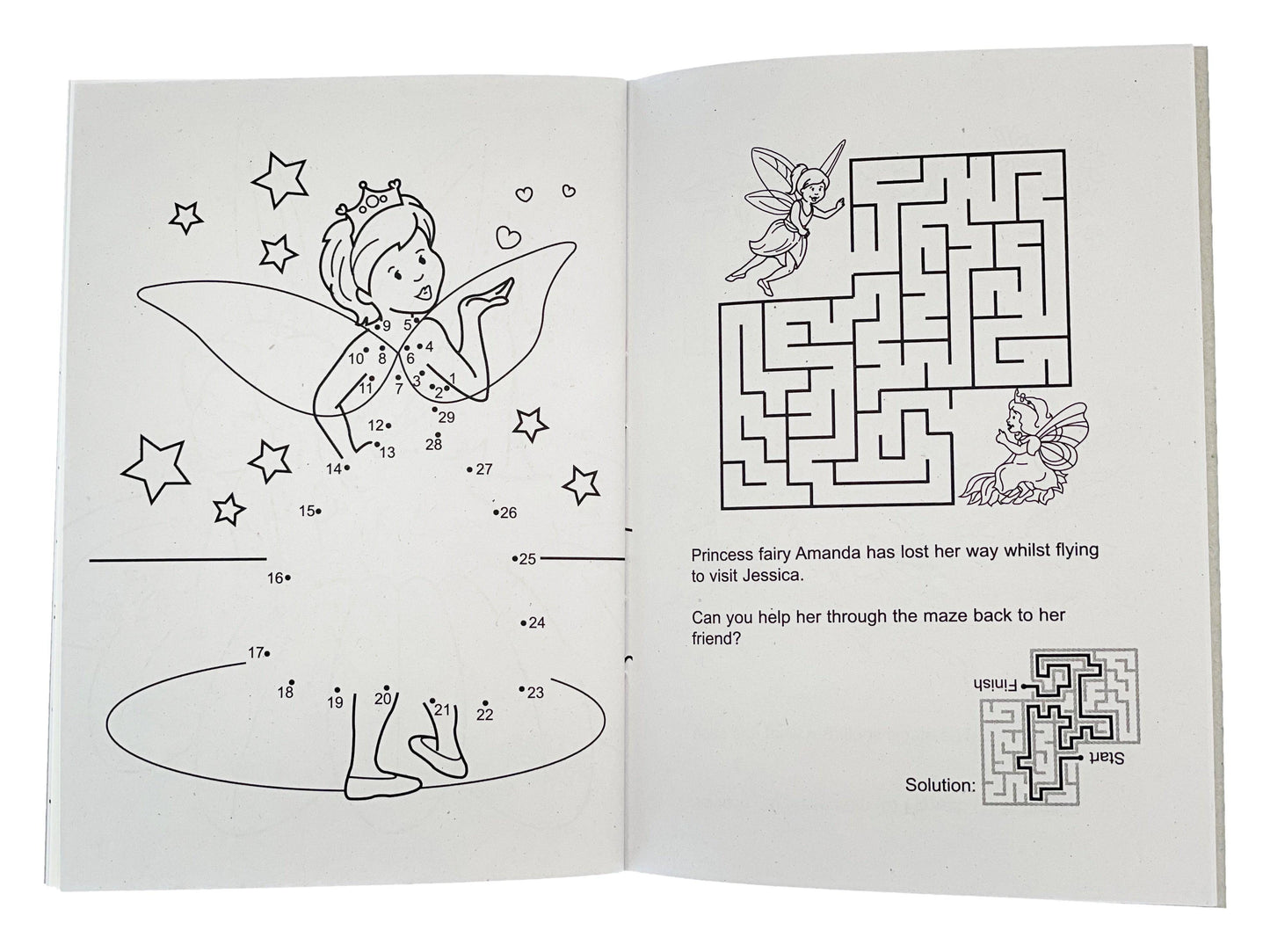 12 Mini Fairy Sticker Activity Books - Anilas UK