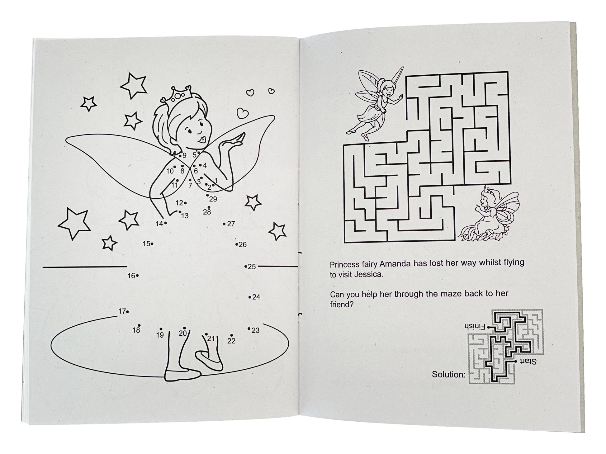12 Mini Fairy Sticker Activity Books - Anilas UK