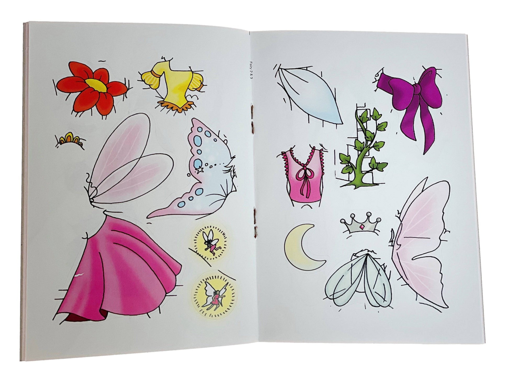 12 Mini Fairy Princess Sticker Activity Books - Anilas UK