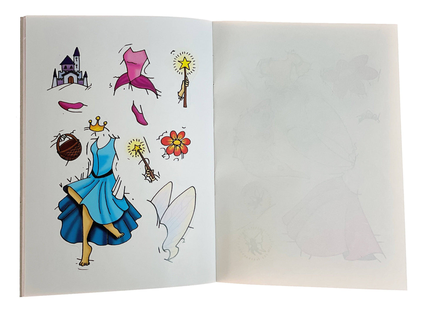12 Mini Fairy Princess Sticker Activity Books - Anilas UK