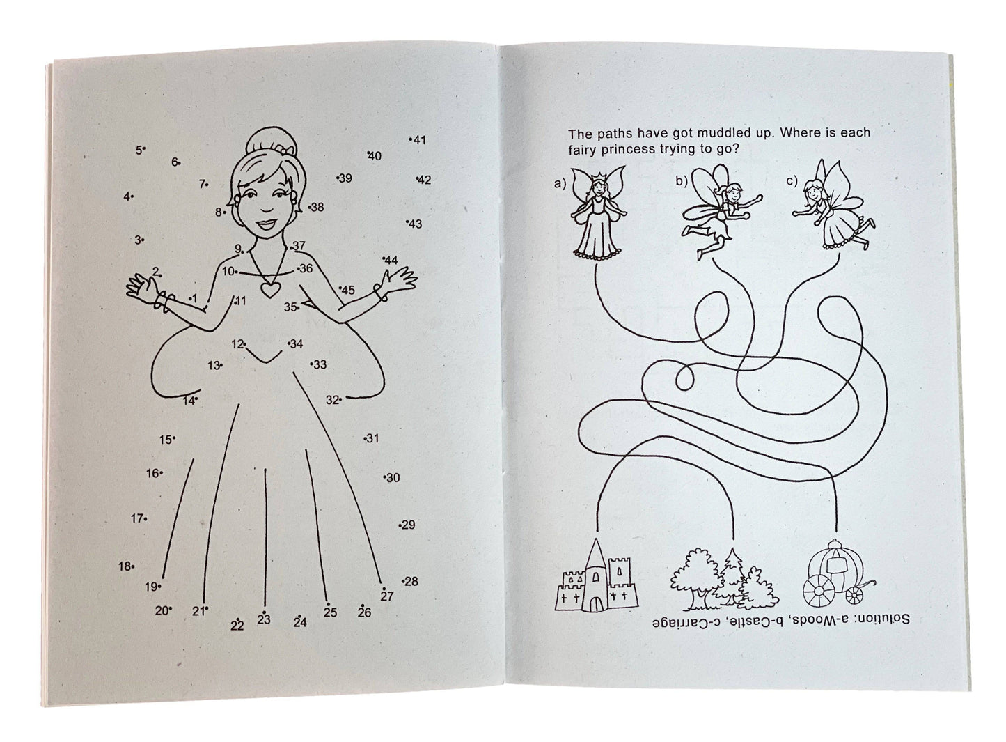 12 Mini Fairy Princess Sticker Activity Books - Anilas UK