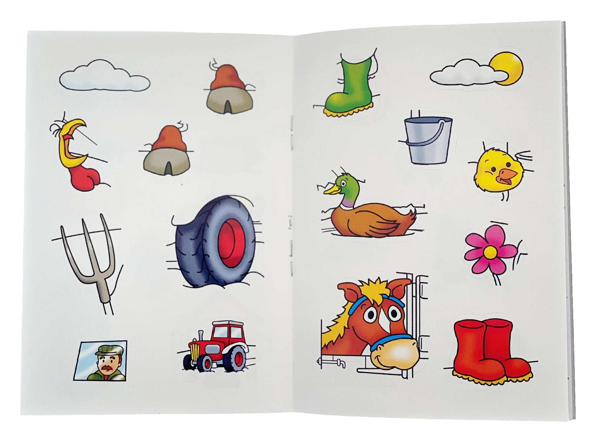 12 Mini Farm Sticker Activity Books - Anilas UK