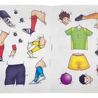12 Mini Football Sticker Activity Books - Anilas UK